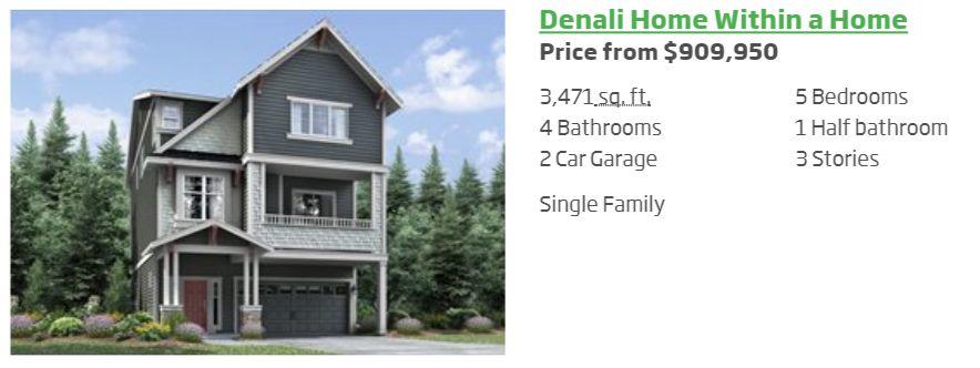 【新盘】Bothell 新建社区 North Creek Ridge，好学区独栋别墅！